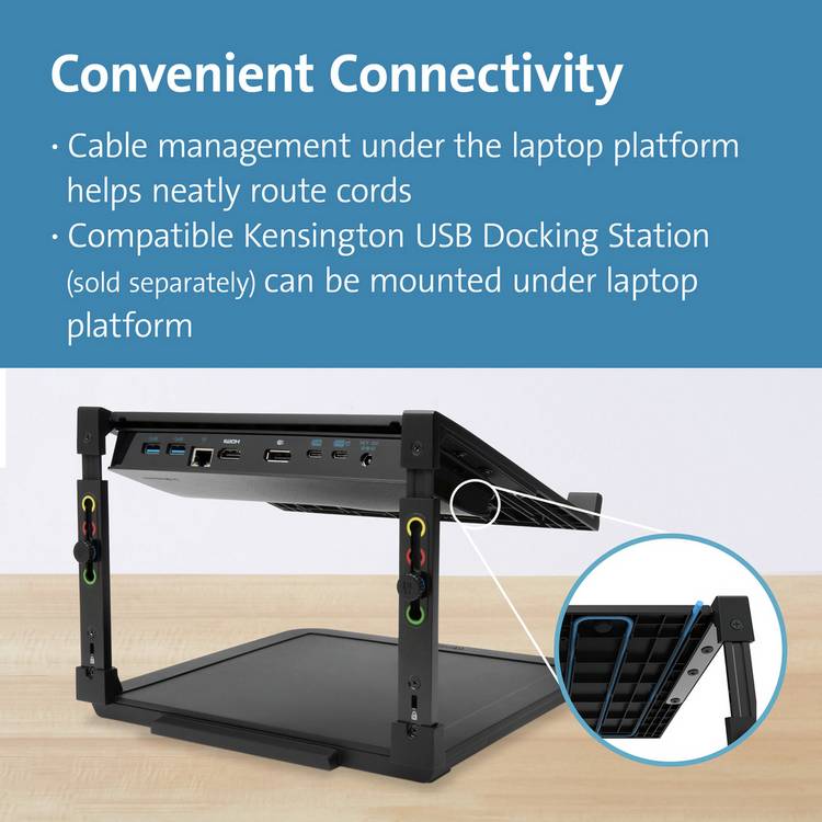 Kensington SmartFit Laptop Riser black - British product