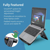 Kensington SmartFit laptop cooling stand black - British product