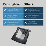 Kensington SmartFit laptop cooling stand black - British product