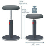 Leitz Ergo Cosy Active Sit Stand Stool adjustable, imported from the UK