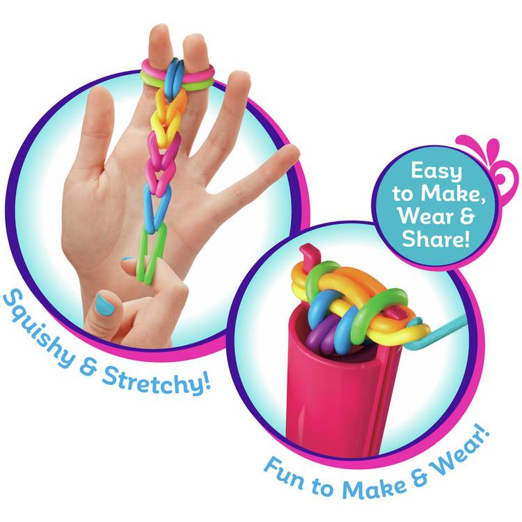 Shimmer N Sparkle Squish Magic Bubble Bands craft kit, UK version