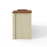 GFW Lancaster cream 2 door shoe storage bench, imported from the UK