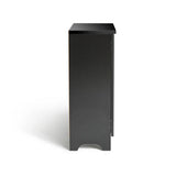 Argos Home black slatted shoe cabinet - British product