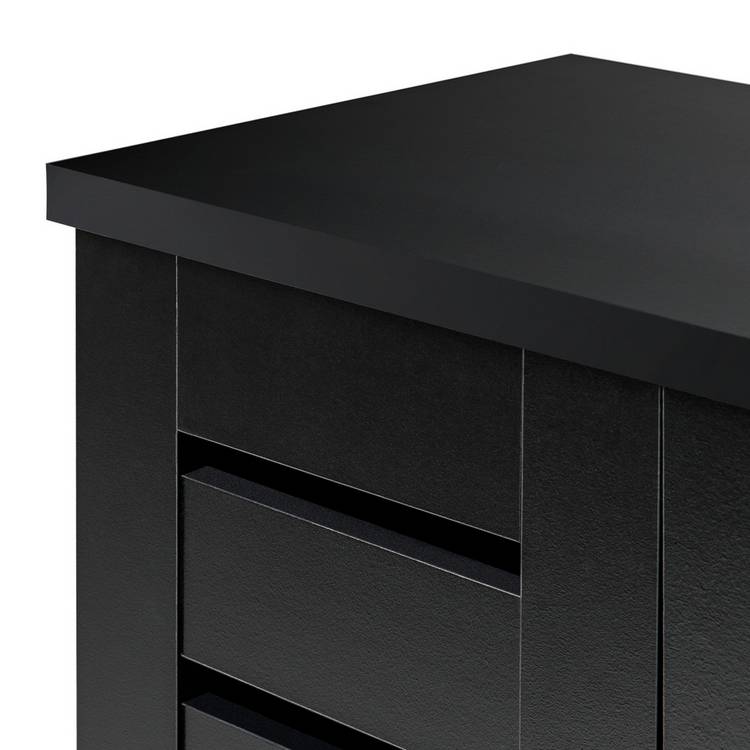 Argos Home black slatted shoe cabinet - British product