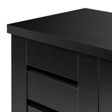 Argos Home black slatted shoe cabinet - British product