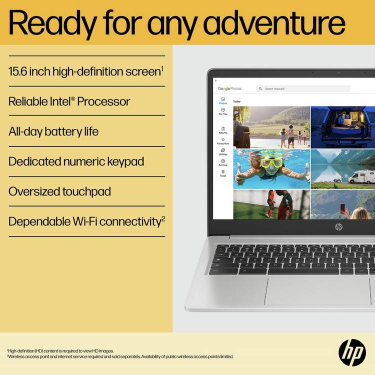 HP Chromebook Celeron 4GB 128GB 15.6in - British product