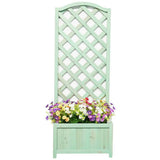 Argos Straight Lattice Planter Green Outdoor Planter H120xW45xD30cm- Buy online at McGrocer