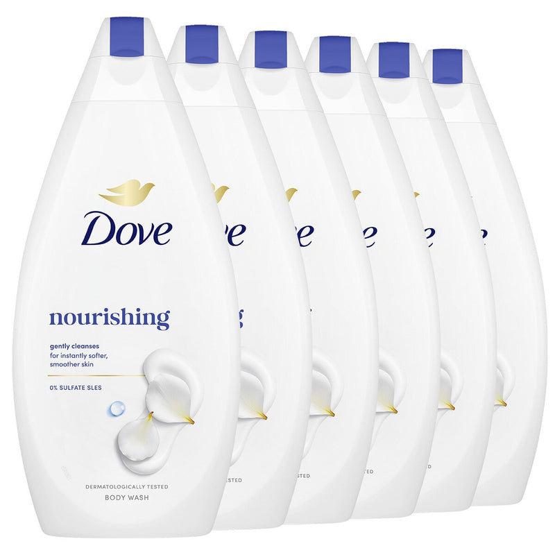 Dove body wash aloe and birch water 6 x 450ml - British product