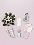 Babyblooms Frankie Bear pinkfarbener Geschenkkorb (britische Marke)