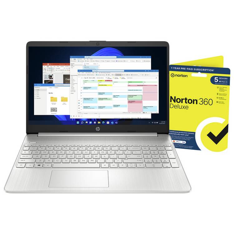 HP 15s laptop with 15.6 inch display - British product