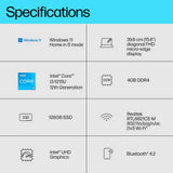 HP 15s laptop with 15.6 inch display - British product