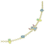 Disney Lilo and Stitch gold plated charm bracelet (British brand)