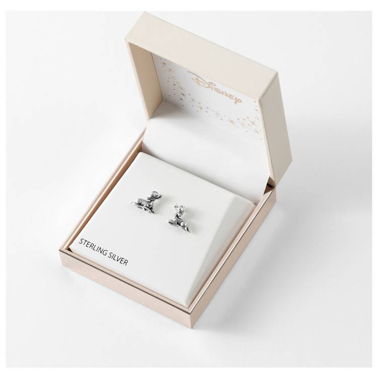 Disney sterling silver Bambi stud earrings 11.2mm (British brand)