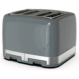 Cookworks illuminated 4-slice toaster stone grey, UK version
