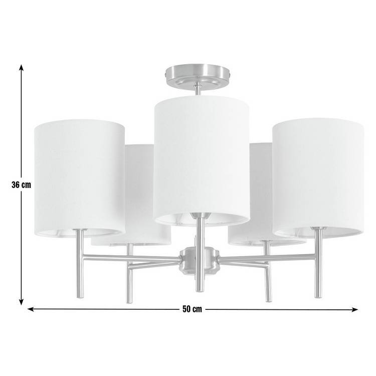 Argos Home brass five-light ceiling light imported from the UK