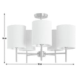 Argos Home brass five-light ceiling light imported from the UK