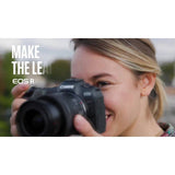 Canon EOS R8 mirrorless camera with RF 24-50mm lens, imported from the UK