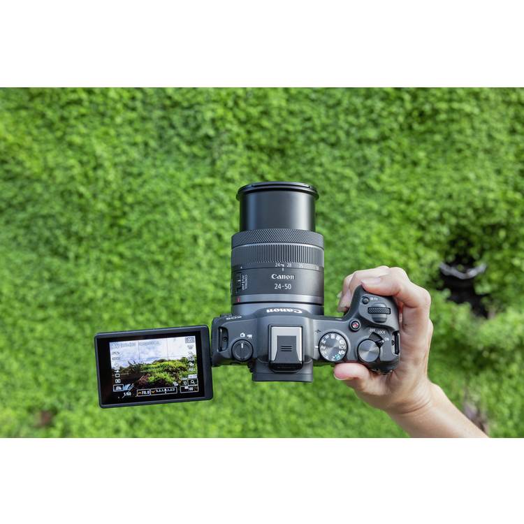 Canon EOS R8 mirrorless camera with RF 24-50mm lens, imported from the UK