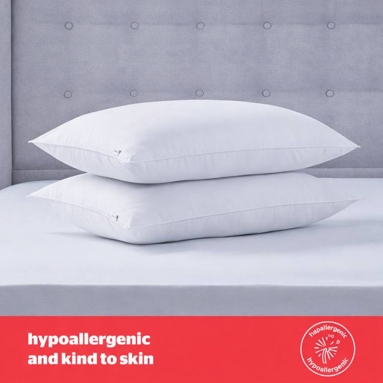 Silentnight Bounceback medium firm pillow 2 pack, UK version
