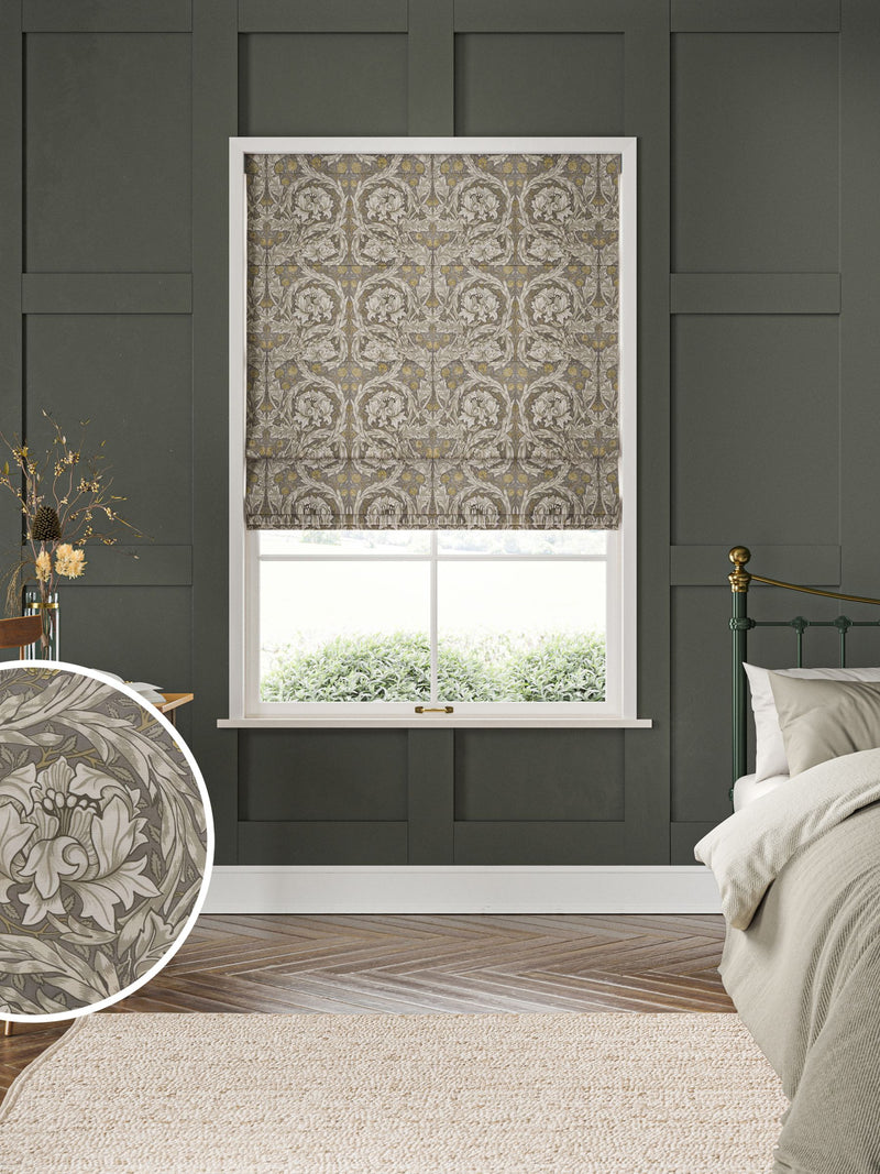 William Morris African Marigold velvet roman blind (British brand)
