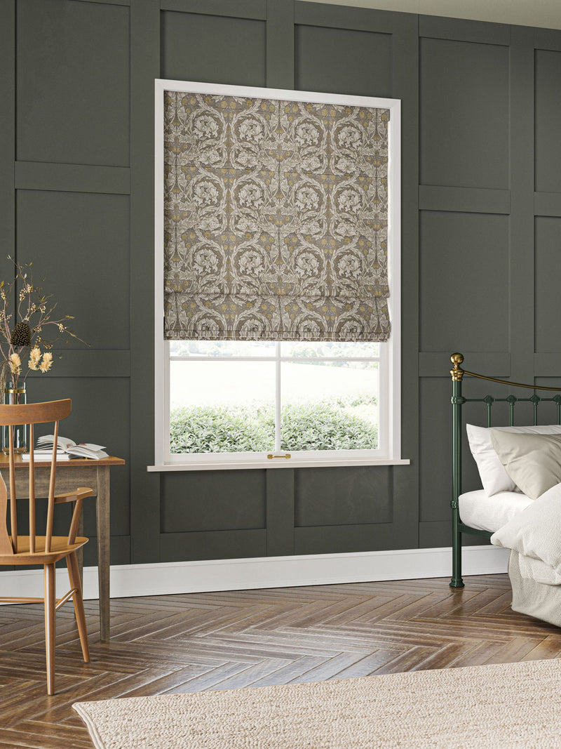 William Morris African Marigold velvet roman blind (British brand)