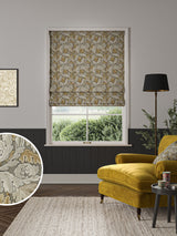 Next William Morris At Home Grey Acanthus 100% Cotton Roman Blind- Buy online at McGrocer