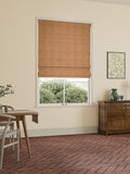 William Morris Orange Marigold woven roman blind, imported from the UK