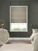Next William Morris At Home Grey Wild Tulip 100% Cotton Roman Blind- Buy online at McGrocer