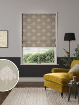 Next William Morris At Home Natural Marigold Tree Embroidery Made to Measure 100% Cotton Roman Blind- Buy online at McGrocer
