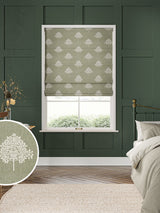 Next William Morris At Home Green Marigold Tree Embroidery Made to Measure 100% Cotton Roman Blind- Buy online at McGrocer