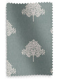 William Morris blue marigold tree embroidery roman blind (British brand)