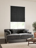 William Morris grey marigold velvet roman blind (British brand)
