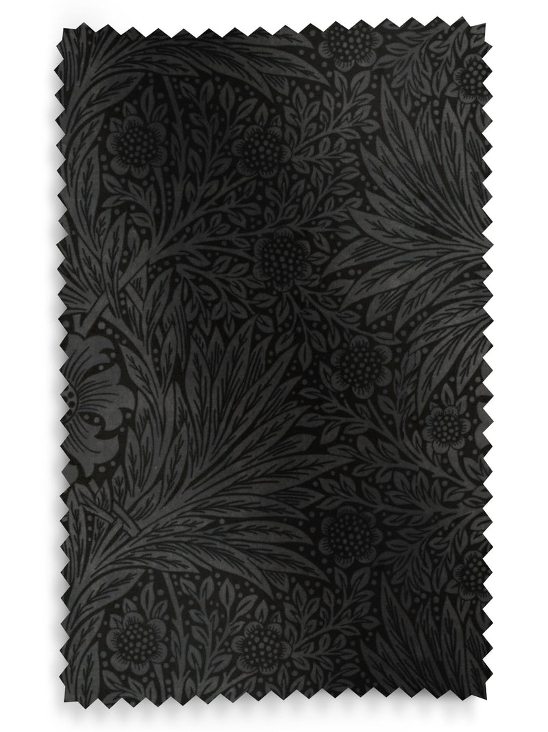William Morris grey marigold velvet roman blind (British brand)