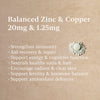 Zinc 90 capsules bioavailable supplement 20mg (British brand)