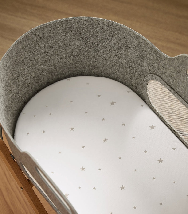 Snüz Moses basket fitted sheets pack of 2 (British brand)