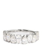 Harrods Harrods White Gold and Diamond Eternity Ring (1.90ct)- Buy online at McGrocer