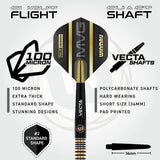 Winmau MVG Trilogy darts set 21.5g tungsten, imported from the UK