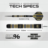 Winmau MVG Trilogy darts set 21.5g tungsten, imported from the UK