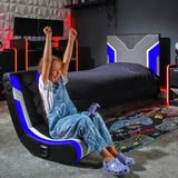 X Rocker Solo eSports 2.0 junior gaming chair in blue (British brand)