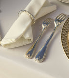Christofle silver-plated palmettes napkin rings set of two (British brand)