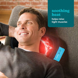 Homedics portable shiatsu pillow with soothing heat, UK version