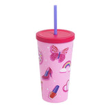 Home Rollerskate pink soda cup 500ml, imported from the UK