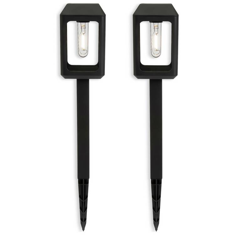 Habitat warm white solar stake light set of 2 (British brand)