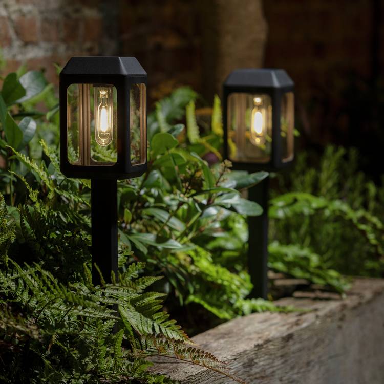 Habitat warm white solar stake light set of 2 (British brand)