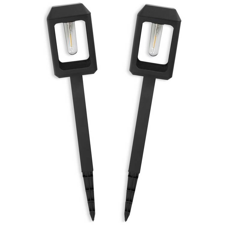 Habitat warm white solar stake light set of 2 (British brand)