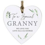 Argos Personalised Botanical Wooden Heart Decoration- Buy online at McGrocer