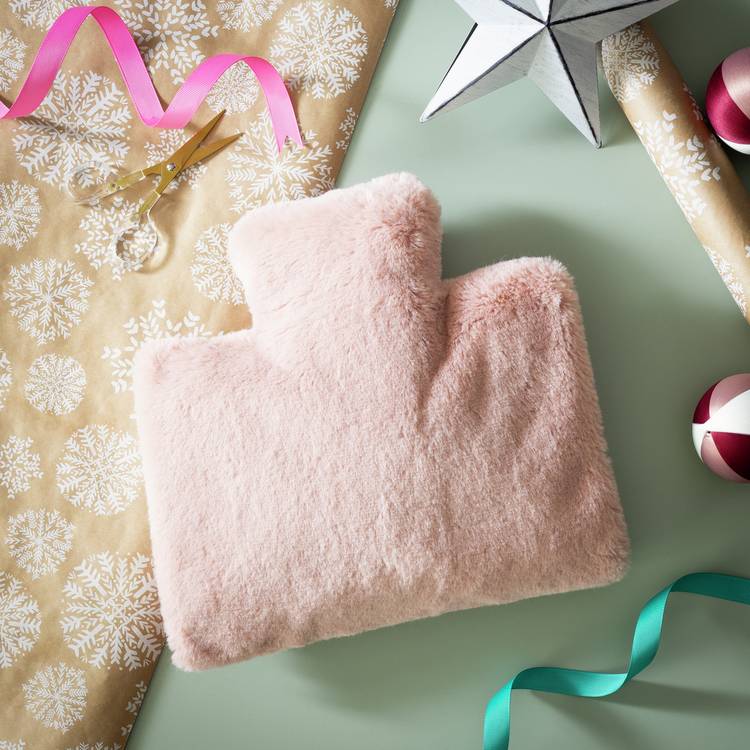 Habitat handwarmer hot water bottle dusk pink, imported from the UK