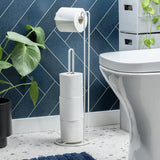 Argos Argos Home Wire Toilet Roll Holder White 40cm- Buy online at McGrocer