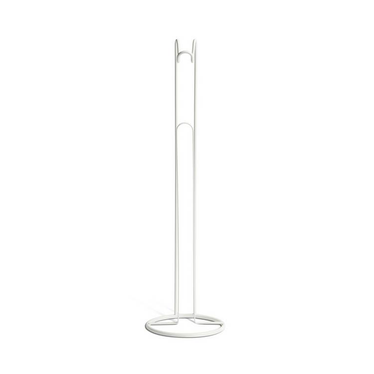Argos Home white wire toilet roll holder with steel base (British brand)