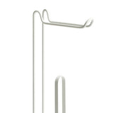 Argos Home white wire toilet roll holder with steel base (British brand)
